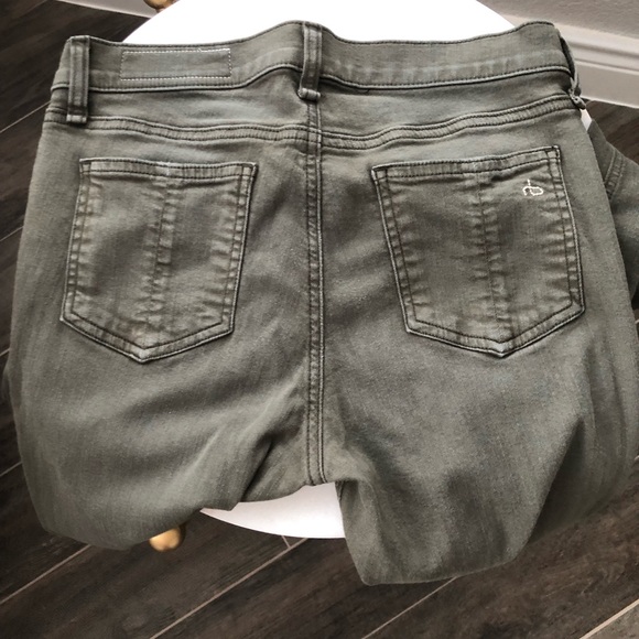 rag & bone olive skinny stretch jeans. - Picture 8 of 8